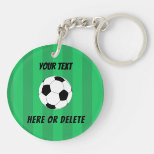 Soccer Ball Field Sports Custom Key Ring
