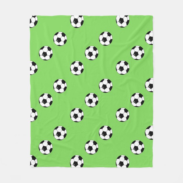 Soccer Ball Fleece Blanket (Front)