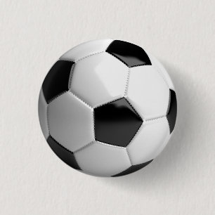 Soccer Ball Football 3 Cm Round Badge