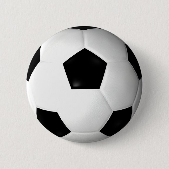 Soccer Ball ( football ) 6 Cm Round Badge (Front)