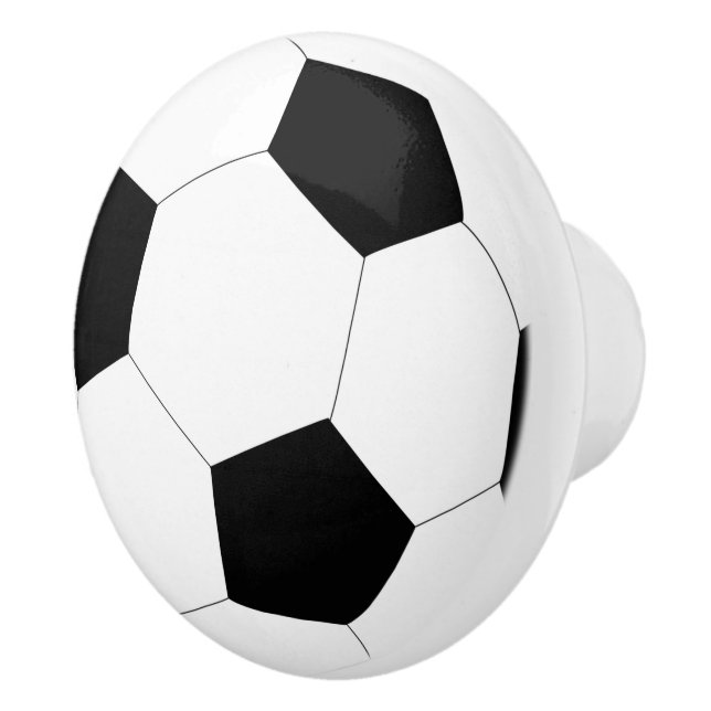 Soccer Ball Football  Ceramic Knob (Right)
