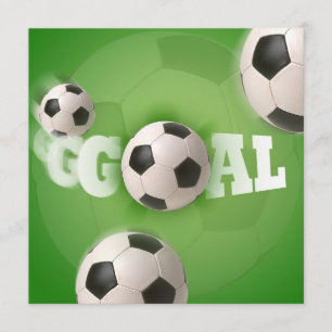 Soccer Ball Football Goal - Invitation