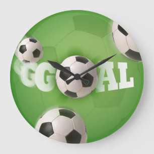 Soccer Ball Football Goal - Wall Clock