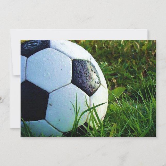 Soccer Ball - Football Invitation (Front)
