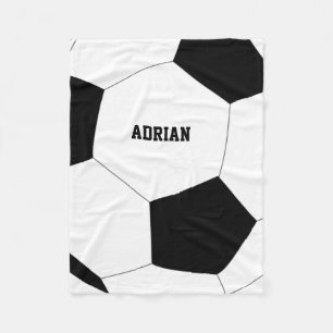 Soccer Ball Football Personalised Fleece Blanket