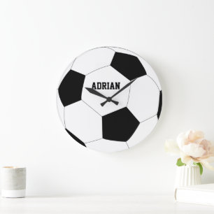 Soccer Ball Football Personalised Large Clock