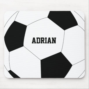 Soccer Ball Football Personalised  Mouse Mat