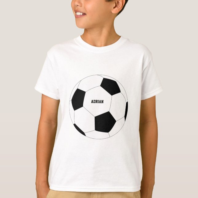 Soccer Ball Football Personalised  T-Shirt (Front)