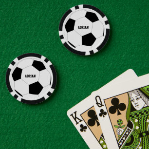 Soccer Ball Football Personalized Poker Chips