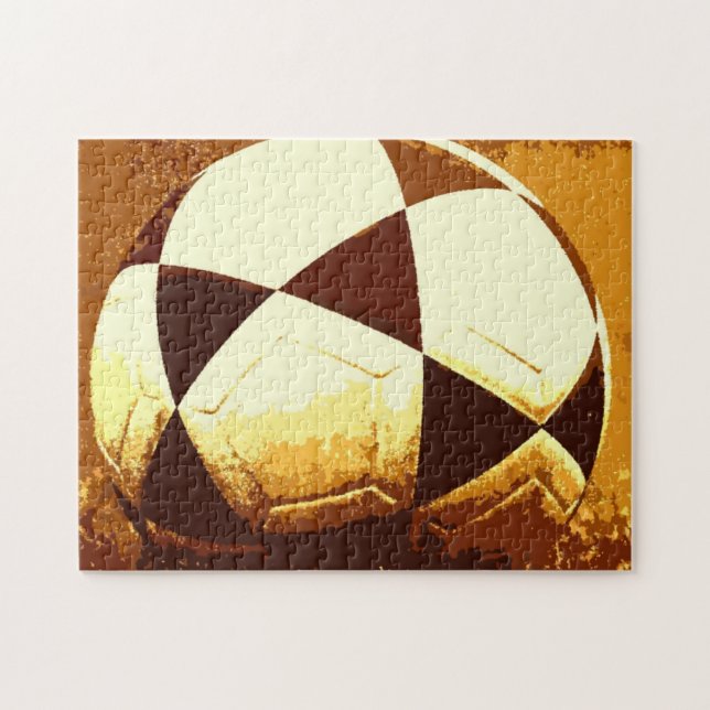 Soccer Ball - Football Popular World Sport Art Jigsaw Puzzle (Horizontal)