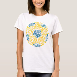 Soccer Ball Football Word Art Wordle T-Shirt