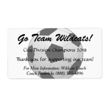 Soccer Ball Fundraiser Bottle