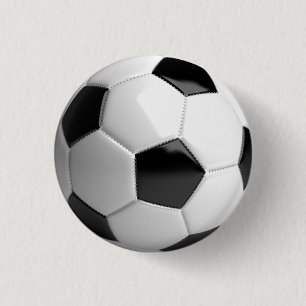 Soccer ball (futbol) pin / button - sports fan!