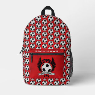 Soccer Ball Gifts for Kids Back to School Boys Printed Backpack