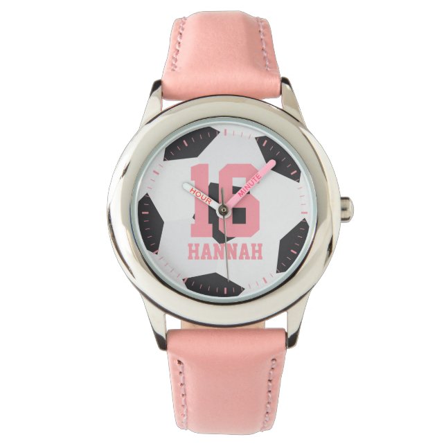 Soccer Ball Girl's Watch (Front)