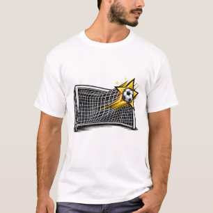 Soccer Ball Goal Graphic Soccer Player Sports Gi T-Shirt