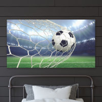 Soccer Ball Goal Net Stadium Action
