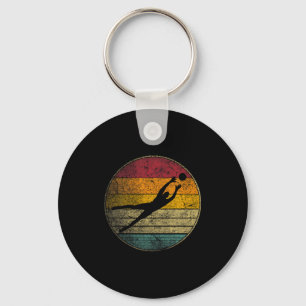 Soccer Ball Goalie Gift Retro Style Vintage Funny Key Ring