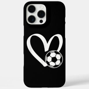 Soccer Ball Heart iPhone 16 Pro Max Case
