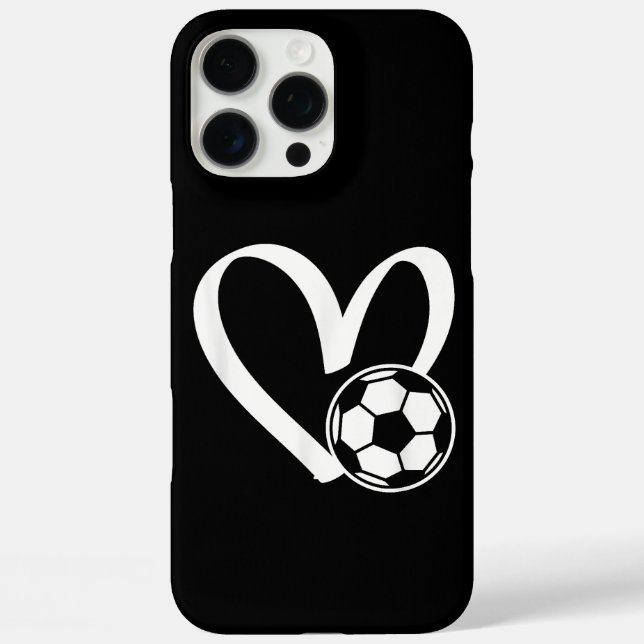 Soccer Ball Heart Case-Mate iPhone Case (Back)
