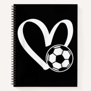 Soccer Ball Heart Notebook