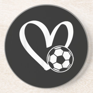 Soccer Ball HeartSoccer Ball Heart Coaster