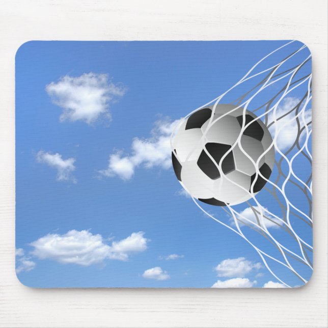 soccer ball in net mouse mat (Front)