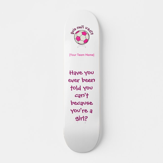 Soccer Ball in Pink Skateboard (Front)