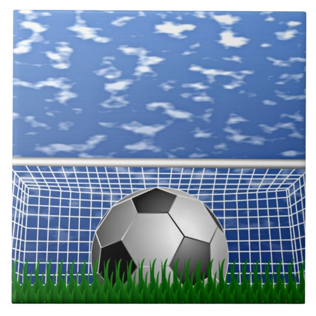 Soccer ball in the net  tile (Front)