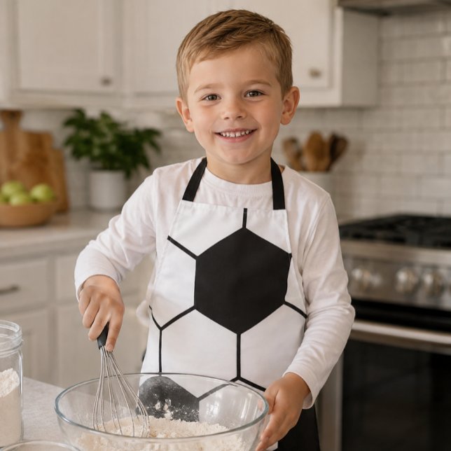Soccer Ball Inspired Pattern Geometric Print  Apron (Creator Uploaded)