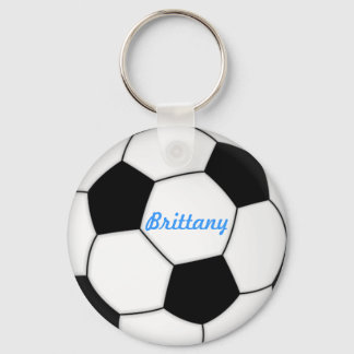 SOCCER BALL KEYCHAIN with name Brittany