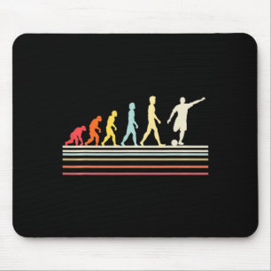 Soccer Ball Kick Human Evolution Retro Vintage Sty Mouse Mat