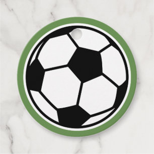 Soccer ball kid's sports Birthday party gift Favour Tags