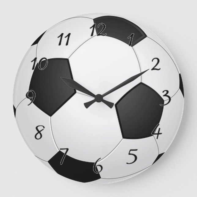 Soccer Ball Large Clock (Front)