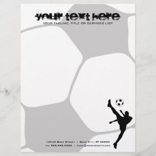 soccer ball letterhead