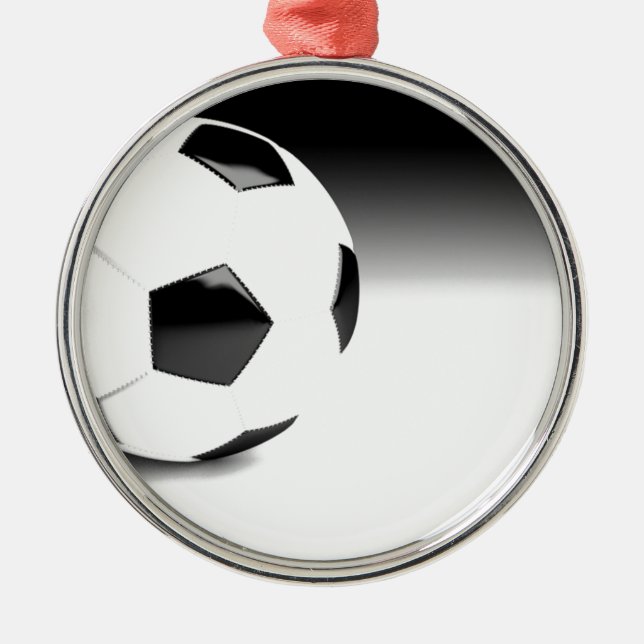 Soccer Ball Metal Tree Decoration (Front)