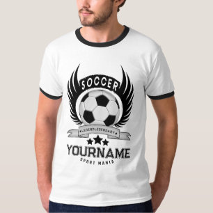 Soccer Ball Name Design I Gifts For Him T-Shirt