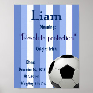 Soccer ball Name meaning Poster