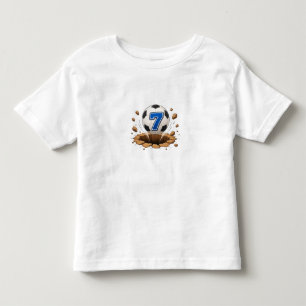 Soccer Ball Number 7 Kids T-Shirt Football Sport