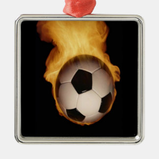 Soccer Ball on Fire Ornament