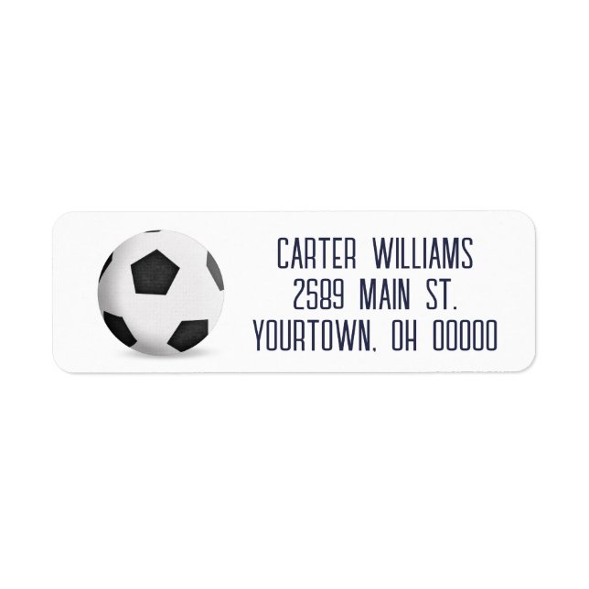 Soccer Ball On White (Front)