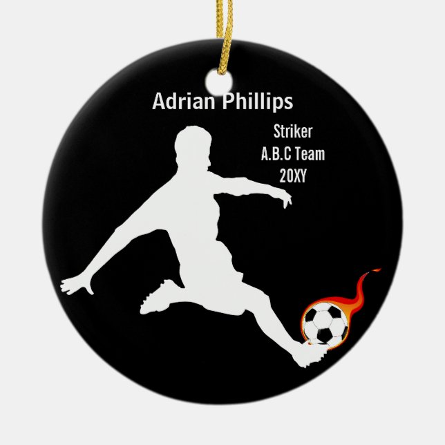Soccer ball ornament (Front)