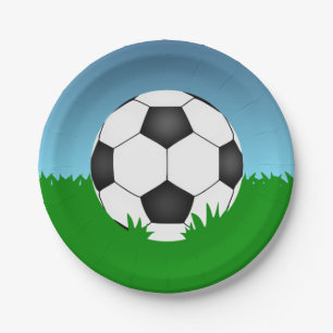Soccer Ball Paper Plate