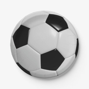 Soccer Ball Paper Plate