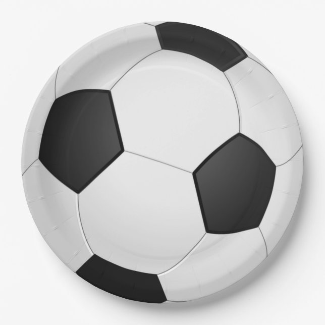Soccer Ball Paper Plates (Front)