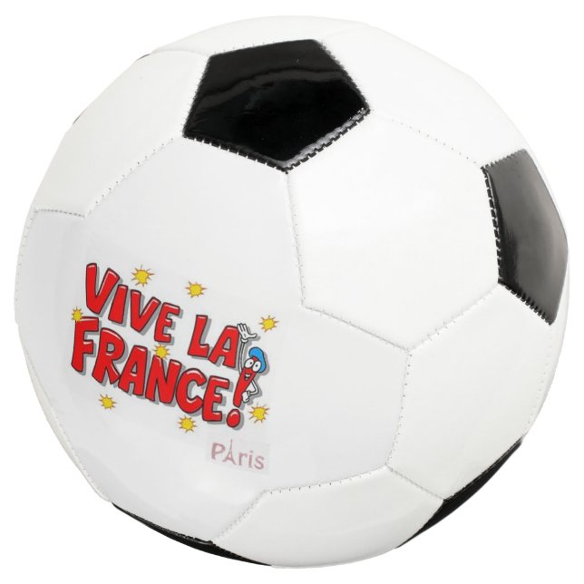 Soccer Ball Paris France Viva la France (Three Quarter)