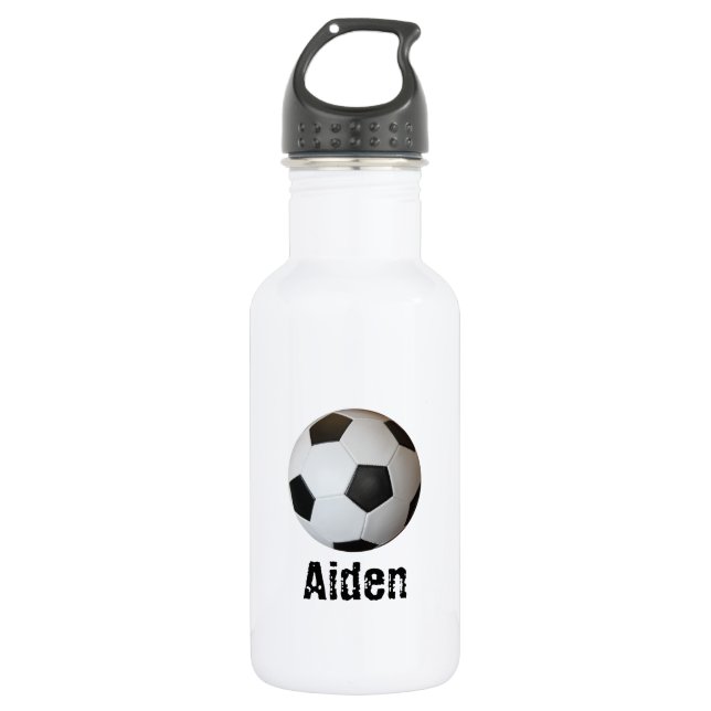 Soccer Ball Personalised 532 Ml Water Bottle (Front)
