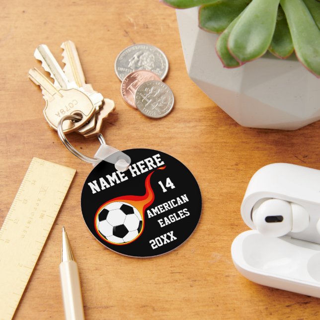 Soccer Ball Personalised Keychains (Desk)