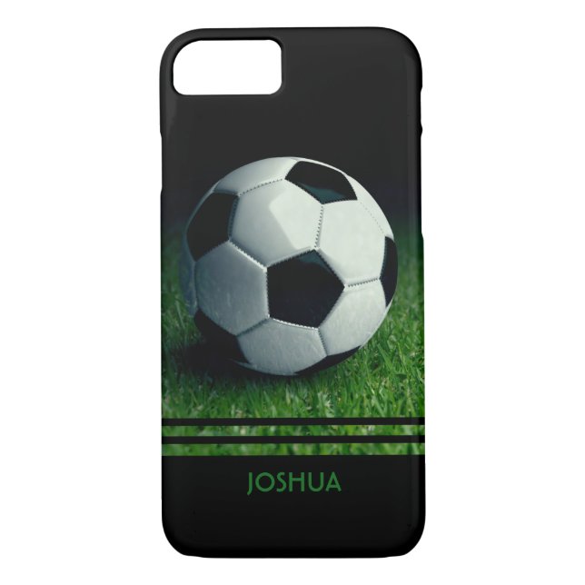 Soccer Ball Personalised Name | Football Case-Mate iPhone Case (Back)