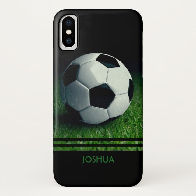 Soccer Ball Personalised Name | Football Case-Mate iPhone Case (Back)